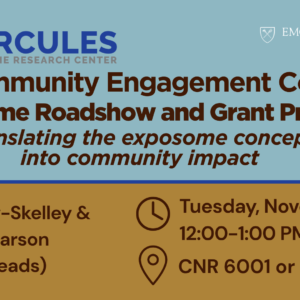 HERCULES Seminar – CEC Exposome Roadshow and Grant Program